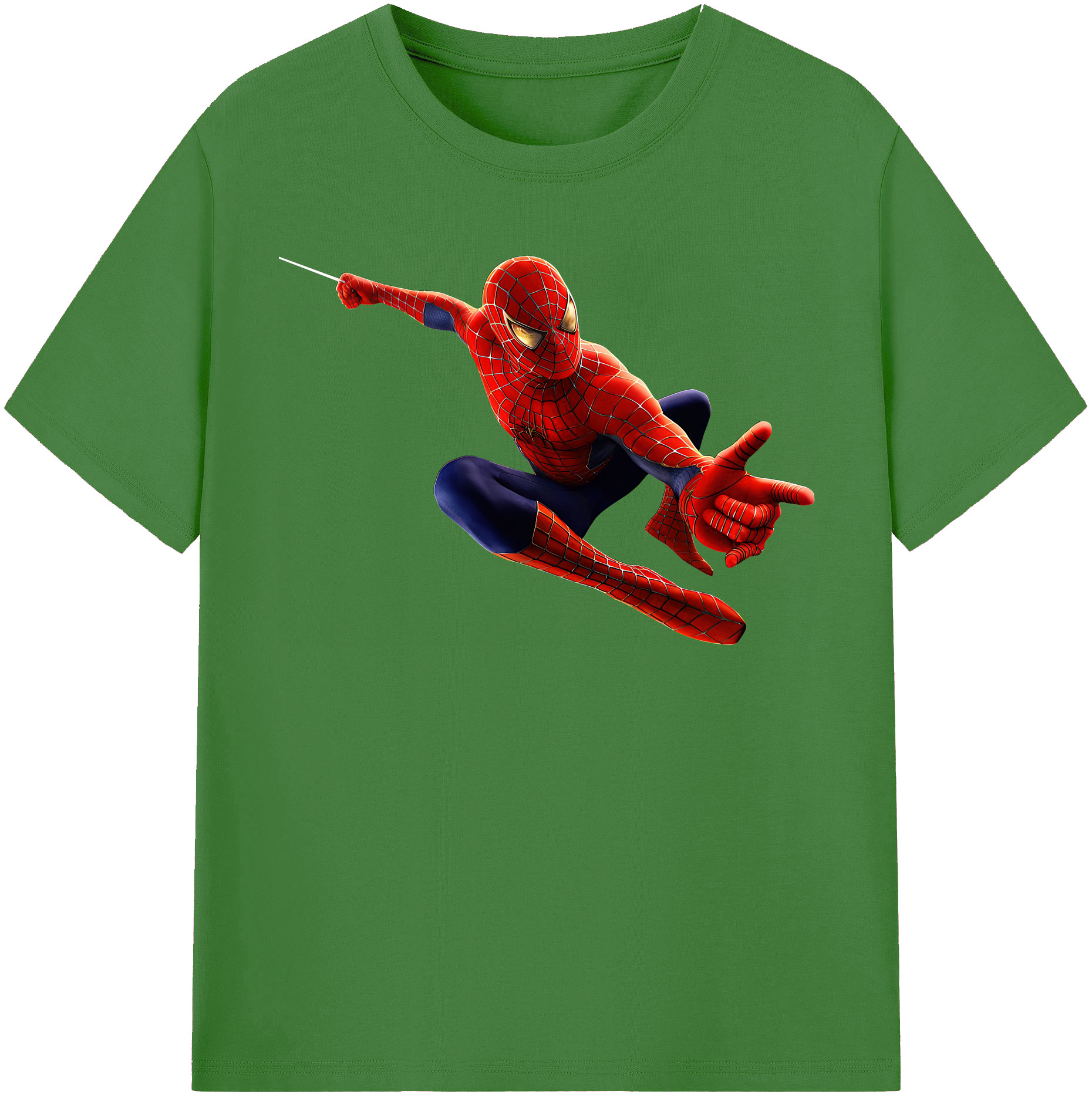 （画像用） Spider Man スパイダーマン レディースカジュアルプリントTシャツ（綿100％）